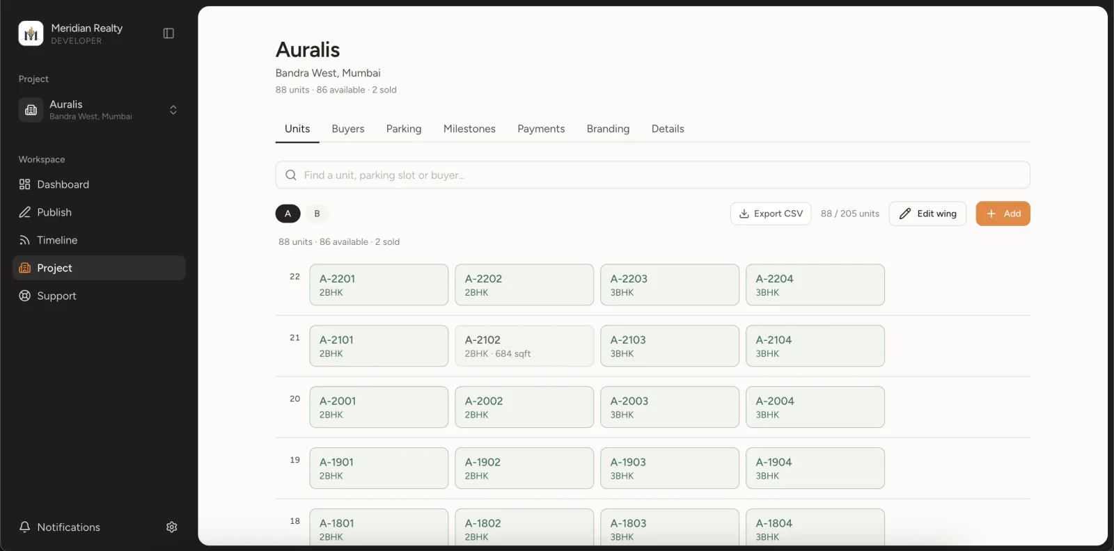 Beyond BHK platform screen